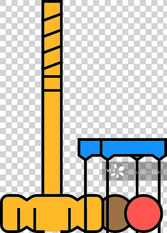 槌球游戏图标颜色图片素材