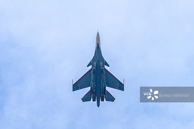 俄罗斯苏30战斗机珠海航展空中展示图片素材