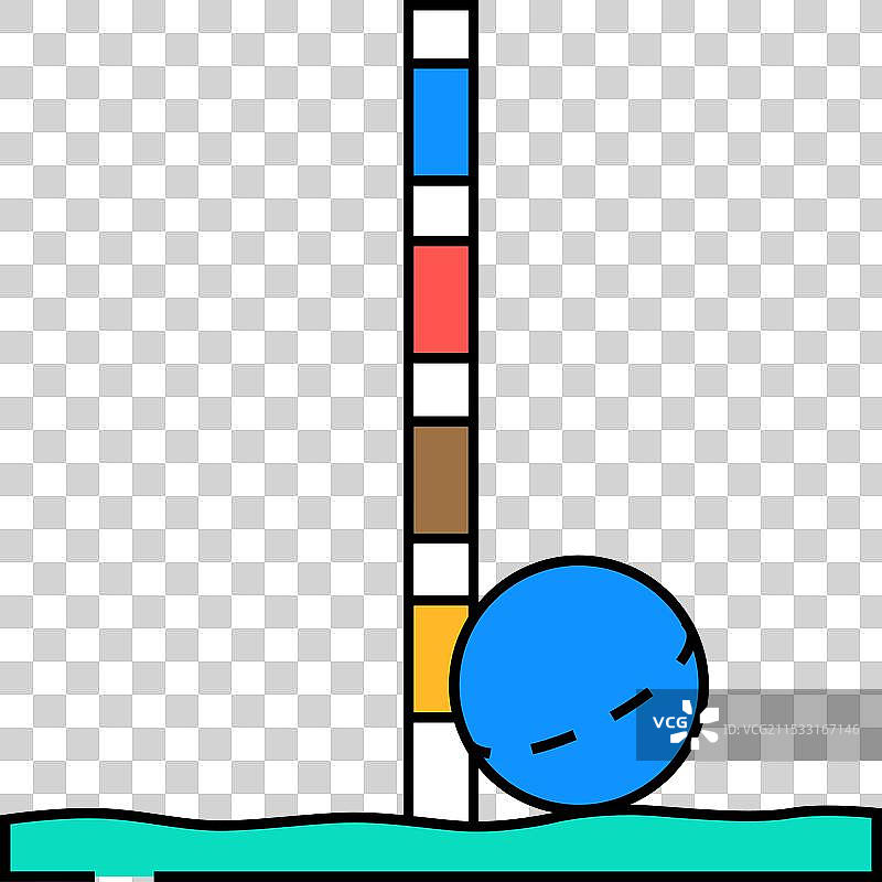 彩色槌球游戏图标图片素材