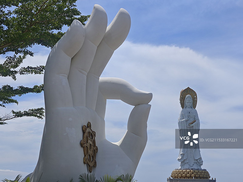 三亚南海观音图片素材