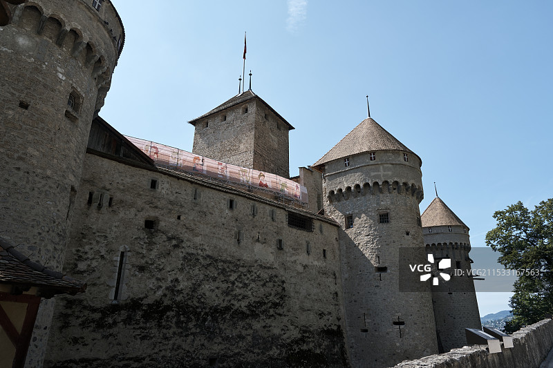 中世纪城堡遗迹图片素材