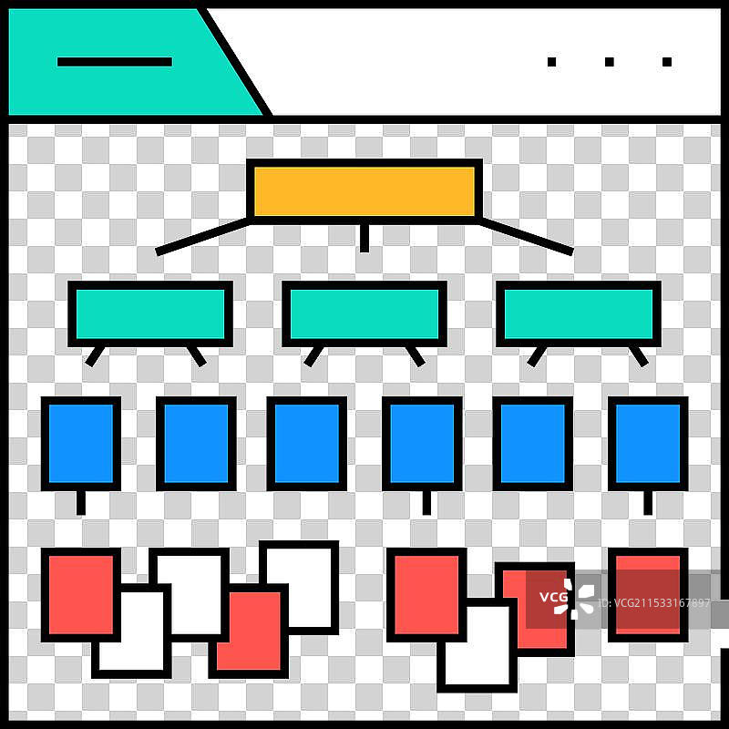 筒仓结构SEO图标颜色图片素材