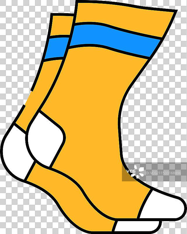 运动袜服装图标颜色图片素材