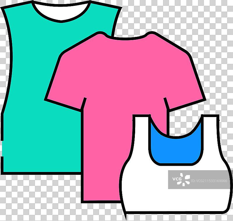 健身服装图标颜色图片素材