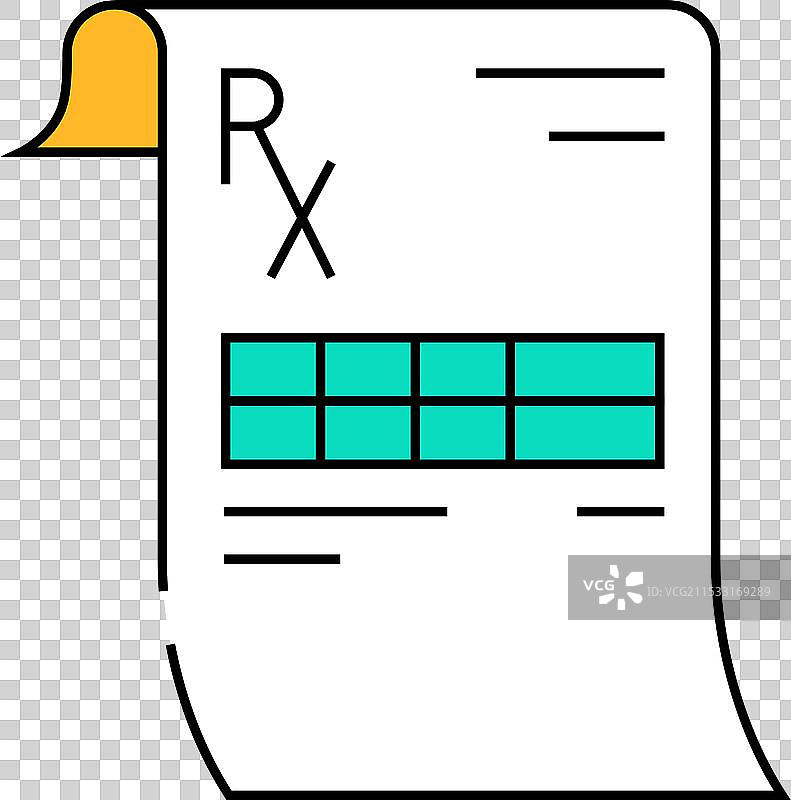 处方药物图标颜色图片素材