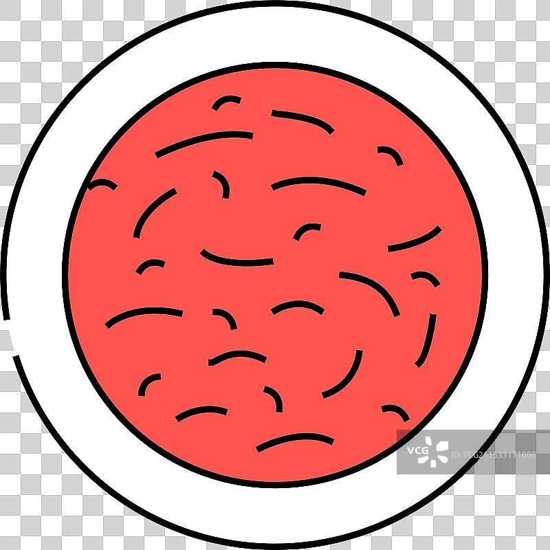 秋葵马萨拉印度菜肴图标颜色图片素材