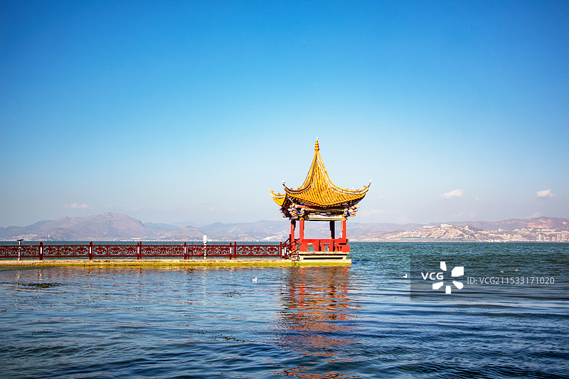 大理海心亭图片素材