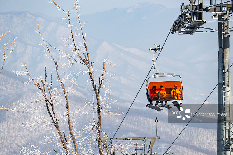 吉林市万科松花湖滑雪场图片素材