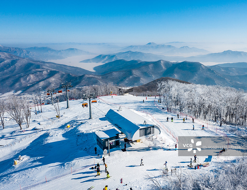 吉林市万科松花湖滑雪场图片素材