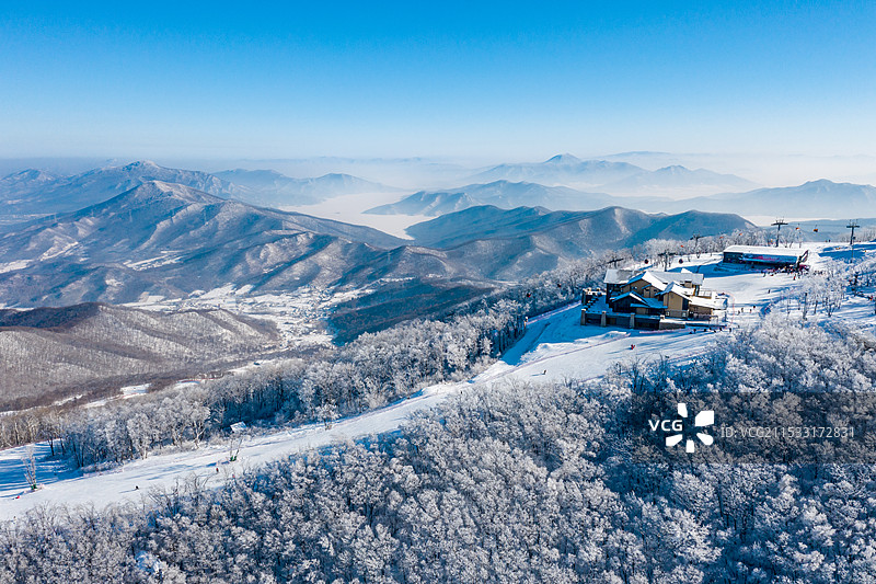 吉林市万科松花湖滑雪场图片素材