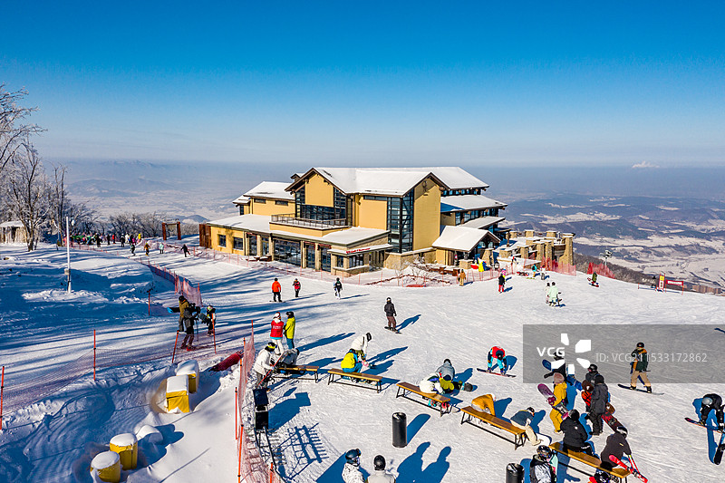 吉林市万科松花湖滑雪场图片素材