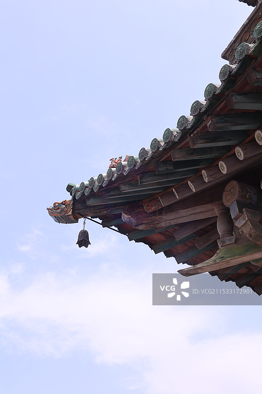 山西平遥古城古代建筑部分特写图片素材