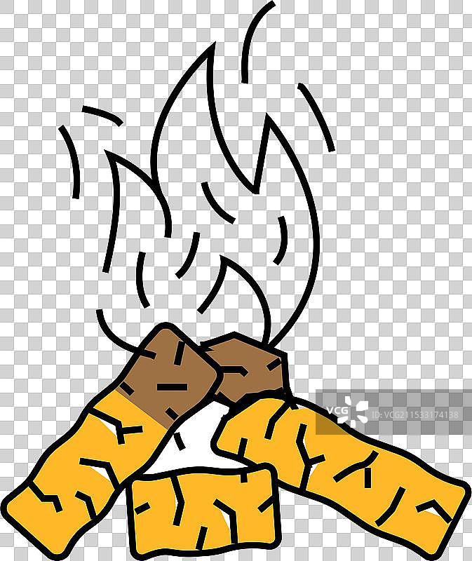 能源木颗粒图标 彩色图片素材