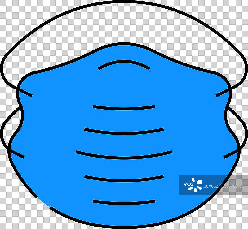 N95口罩个人防护装备图标颜色图片素材