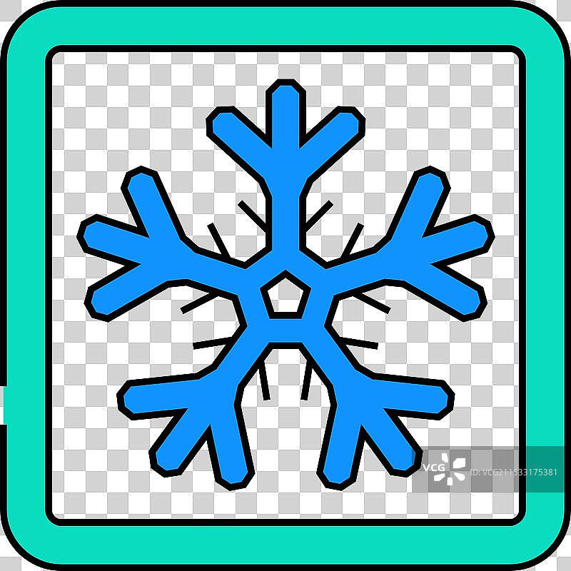 保持冷藏的产品标签警告图标颜色图片素材