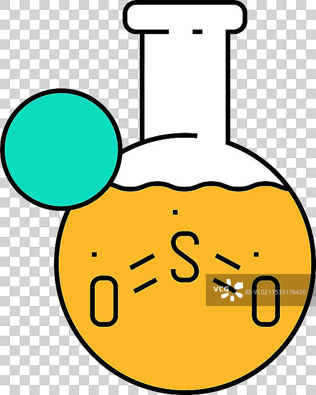 无亚硫酸盐过敏原食品图标 彩色图片素材