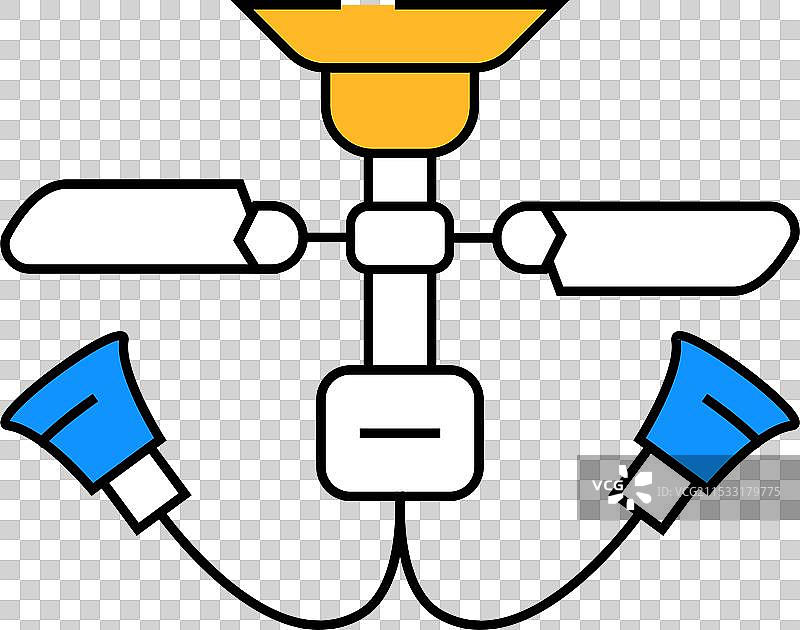吊扇图标颜色图片素材