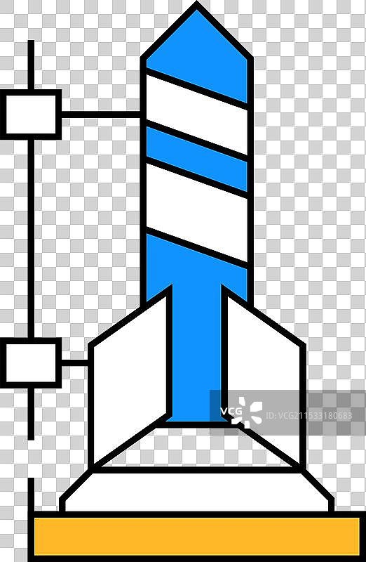 火箭科学图标颜色图片素材
