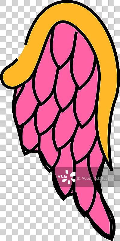 天使翅膀图标颜色图片素材