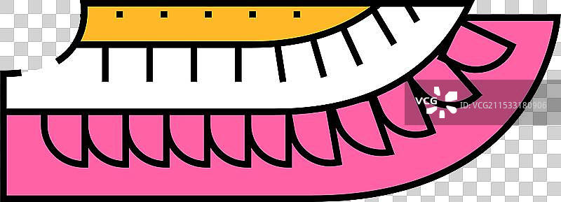 埃及翼图标颜色图片素材