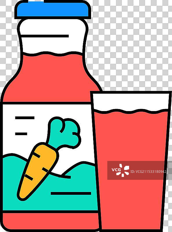 胡萝卜汁图标颜色图片素材