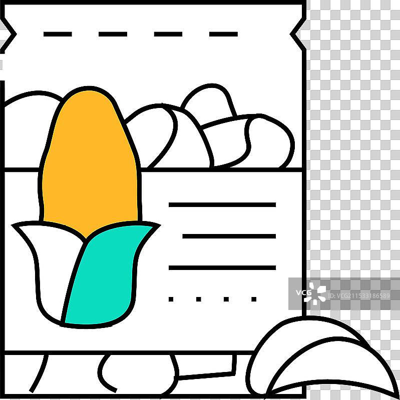 玉米片图标颜色图片素材