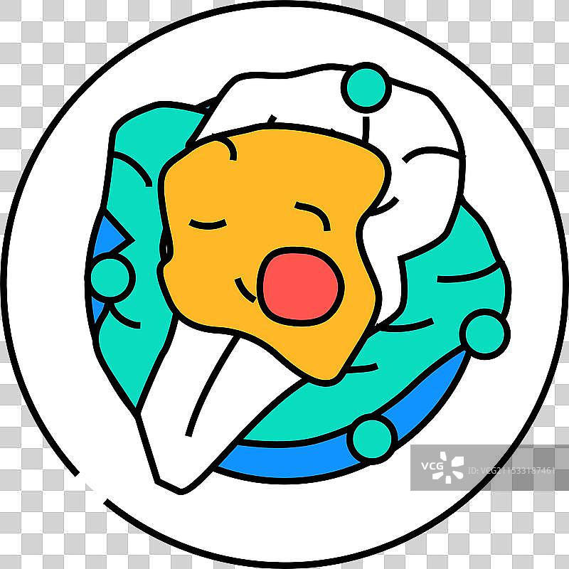 叶子上的餐具图标颜色图片素材