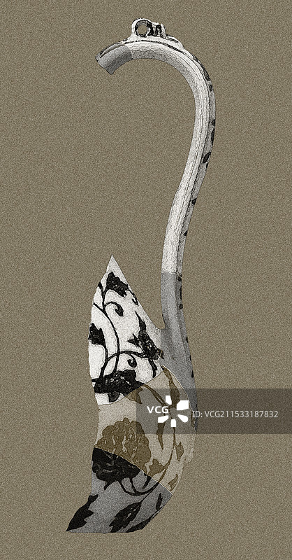 《分析之三-壶柄》丝网图片素材