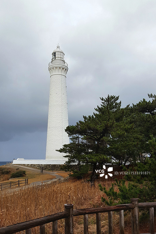 日本岛根县出云市，出云日御碕灯塔图片素材
