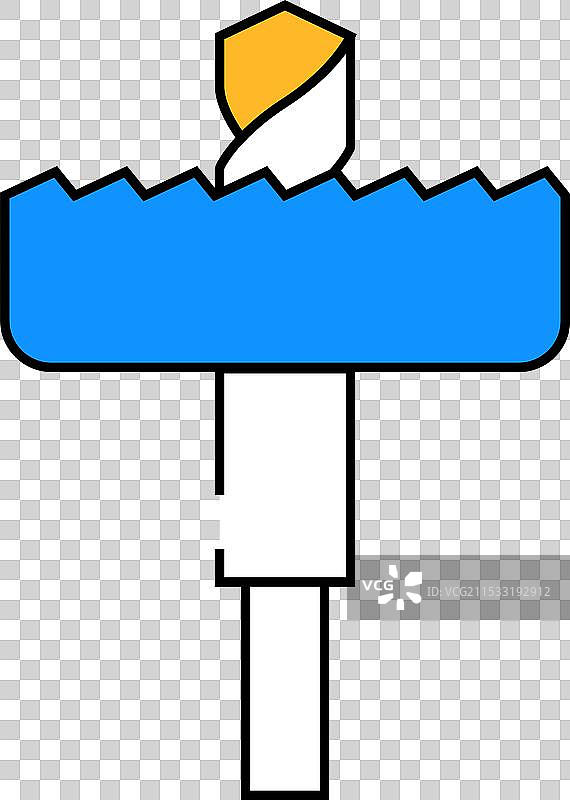 孔钻锯图标颜色图片素材