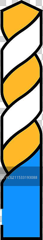 螺旋钻头图标颜色图片素材