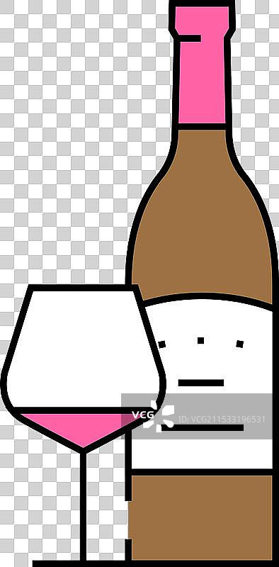 梅洛红酒图标颜色图片素材