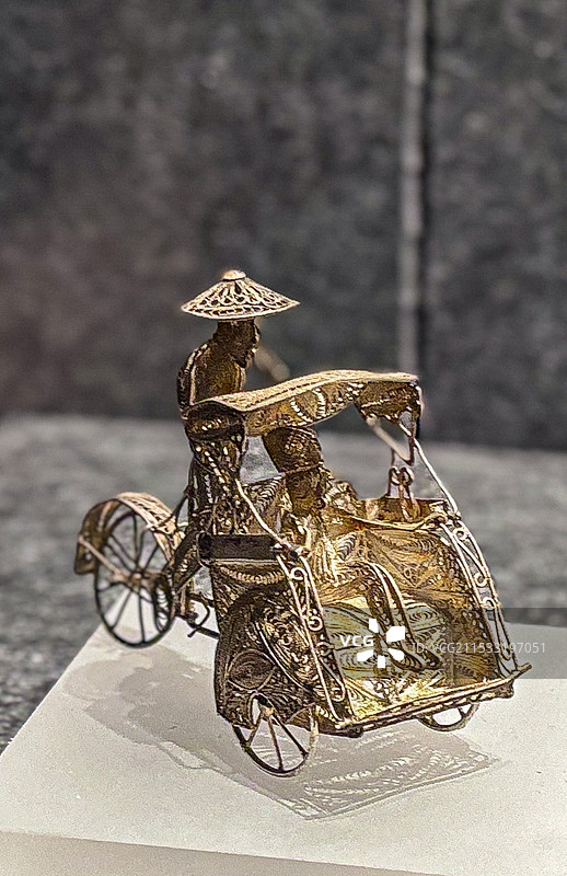 人力推车摆件图片素材