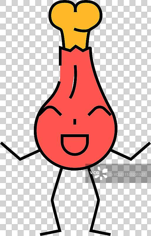 鸡肉角色图标颜色图片素材