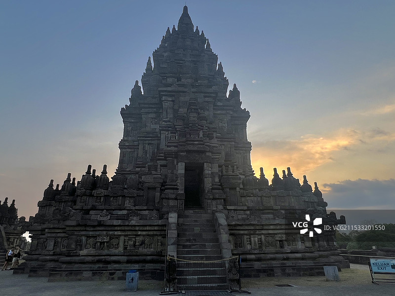 印尼日惹印度教神庙普兰班南景观图片素材