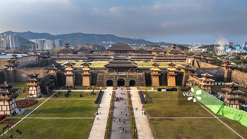 浙江金华横店影视城秦王宫图片素材