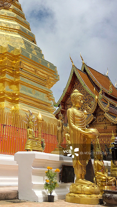 清迈素贴山双龙寺图片素材