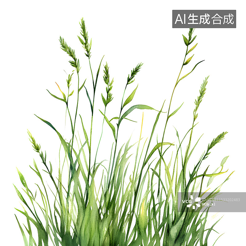 【AI数字艺术】AIGC：水彩植物 春天夏天图片素材