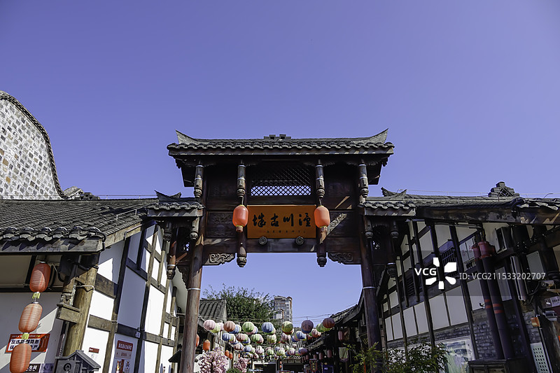 绵阳三台潼川古城集锦图片素材