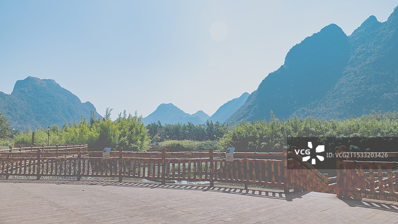 来宾忻城县乐滩竹海景区图片素材