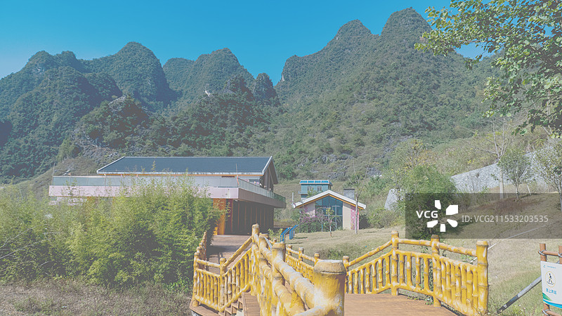 来宾忻城县乐滩竹海景区图片素材