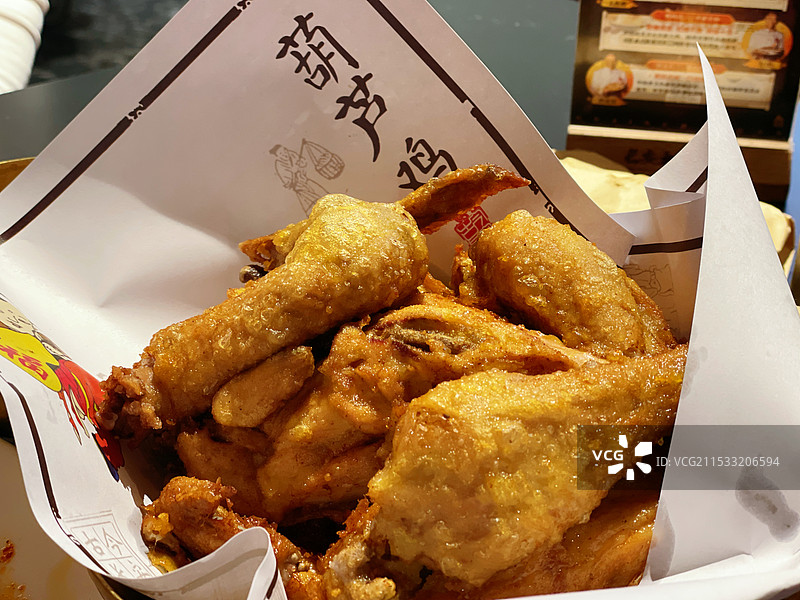 西安美食葫芦鸡图片素材