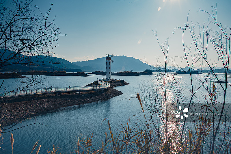 杭州千岛湖森林氧吧图片素材