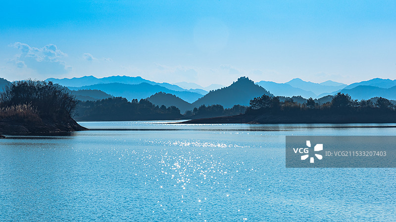 杭州千岛湖森林氧吧图片素材