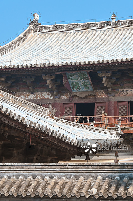 天津市蓟州区，独乐寺观音阁外部建筑图片素材