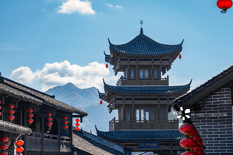 华阳古镇傥骆古道图片素材