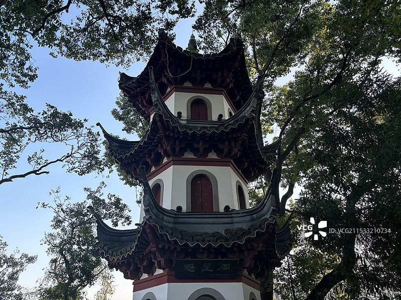 川沙公园古城墙公园老街塔楼高塔建筑图片素材