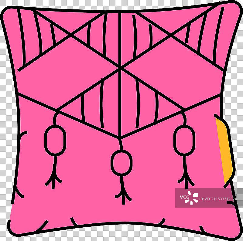 波西米亚风格的沙发垫客厅图标颜色图片素材