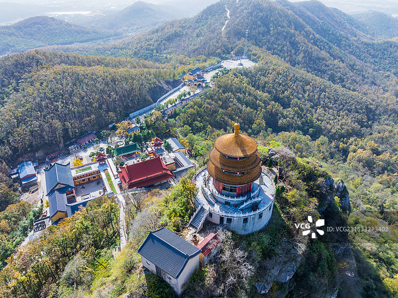 安徽和县鸡笼山凤林禅寺，安徽马鞍山和县图片素材