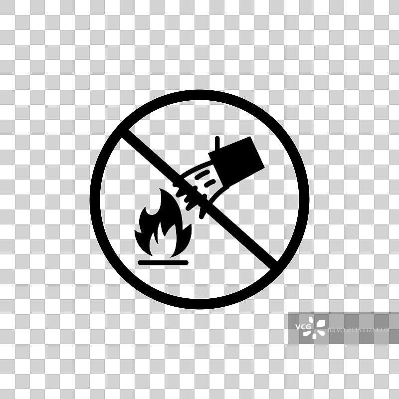 请勿用水扑灭电器火灾标志图片素材